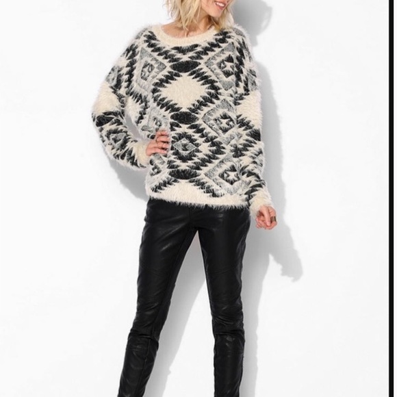 Urban Outfitters Sweaters - Urban Outfitters Aztec Fuzzy Sweater